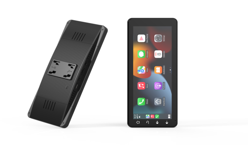 Bepocam 6.86 Inch Touch Screen Wireless CarPlay wireless Android Auto AI screen for Car +Portable Car Stereo Radio with Bluetooth Hands-Free/Mirror Link/Maps Navigation/Voice Control /AUX for Cars, Trucks, SUVs